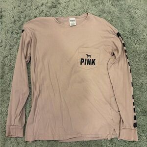 PINK Victoria's Secret Long Sleeve Tee - Soft Mauve